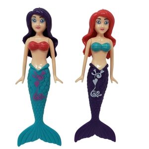 Banzai Mermaid Purple Turquoise Set of 2